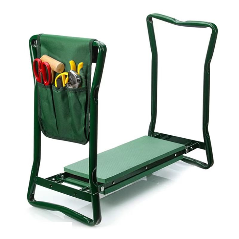 Multi-purpose Portable Garden Kneeler Stool Kneeling Pad Bench Chair and Seat with Tool Pouch, Outdoor foldable