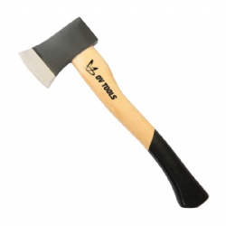 Flat head Hatchet Model 601 with wood handle, Drop forge carbon steel chopping axe