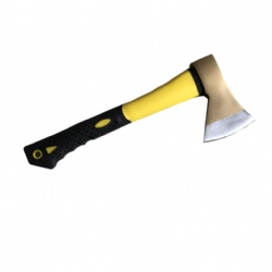 Splitting axe with fiberglass handle rubber coated, Drop forge steel, for Outdoor, Chopping, Firefighting, Garden, Logging
