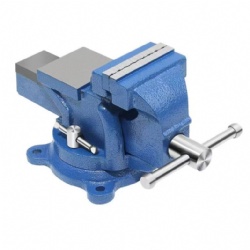 Heavy Duty Bench Vise, 360 Degree Swivel Base With Anvil Rotary Adjustable Vice, for workshop and home