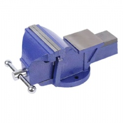 Stationary Bench Vise, Heavy Duty, Fixed Base With Anvil, Factory directly sale