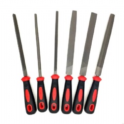 6 pieces Steel file Set with soft comfortable grip REACH Test Passed