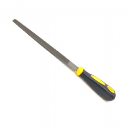 Полукруглый напильник с двухцветной желтой и черной пластиковой ручкой, высокое качество REACH Test Passed
