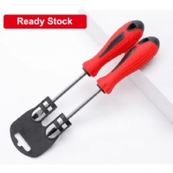 Professional Screwdriver / Phillips and Slotted / with Magnetic tip / PP TPR Ergonomic Handle