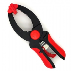Ratchet clamp, Dual color, Portable table tool carpenter ABS plastic nylon woodworking spring clip