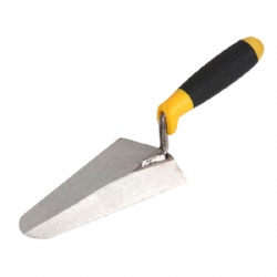 Bricklaying trowel, with dual color ergonomics plastic handle, Solid structure, constructioning and plastering tools