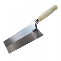 Customizable Bricklaying Margin trowel with wood handle, Solid structure, construction and plastering tools