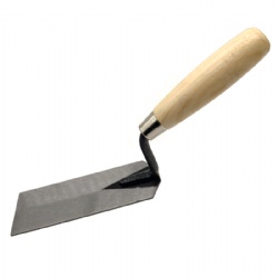 Margin trowel with hard wood handle / construction and plastering tools