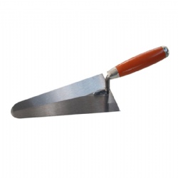Bricklaying trowel Customizable, with painted hard wood handle, Solid structure, construction and plastering tools