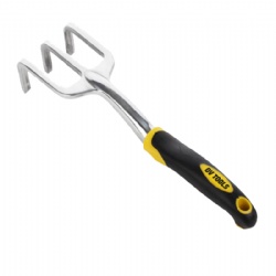 Garden Rake made of Aluminium Alloy, Flower Tools, Solid and Anti-rust With Soft Rubberized Non-Slip Ergonomic Handle