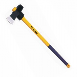 Hammer axe with Fiber Handle, Splitting Maul Drop Forge Carbon Steel, for Chopping, Logging, Outdoor