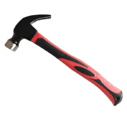 Claw hammer, Carbon steel drop forged, nail hammer with fiber handle