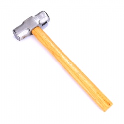 Sledge hammer with wood handle, conforms with GS standard