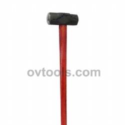 Sledge hammer made of Carbon steel drop forged, with wood handle