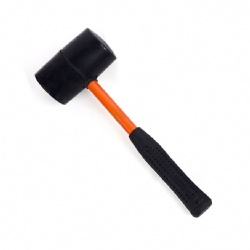 Rubber Mallet with fiberglass handle